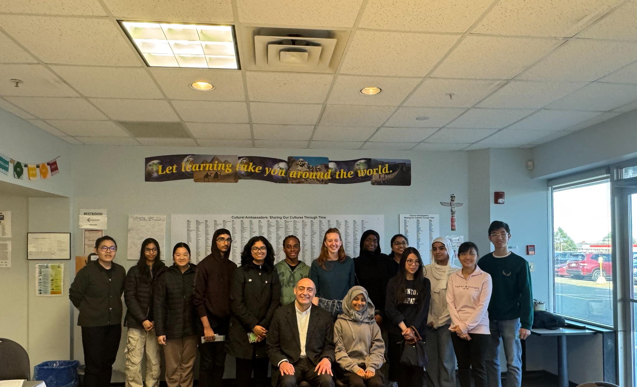 Group photo of students and facilitators